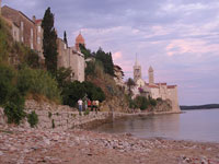 Vista desde la orilla del mar